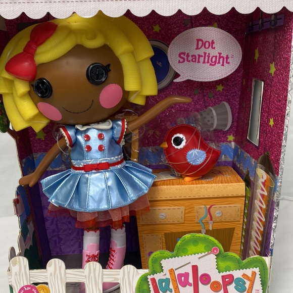 New Lalaloopsy Dot Starlight 12" Doll & Pet Red Bird - Picture 8 of 8